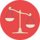 miscellaneous, law, judge, Balance, justice, Justice Scale Tomato icon
