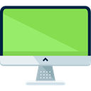 Tv, monitor, screen, television, technology, electronics YellowGreen icon