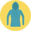 Clothes, clothing, sweatshirt, style, fashion, hoodie Khaki icon