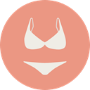 underwear, brassiere, panties, lingerie, knickers, Femenine, Bra, thong, fashion DarkSalmon icon