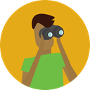 profile, Avatar, Social, people, user Goldenrod icon