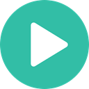 movie, Multimedia, Arrows, music player, ui, Play button, video player, Multimedia Option LightSeaGreen icon