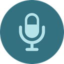 radio, technology, electronics, sound, Microphone, vintage, Voice Recording SeaGreen icon