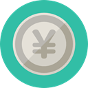 Business, Money, coin, Cash, yen, stack, Currency, Business And Finance LightSeaGreen icon