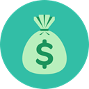 Business And Finance, Business, Money, Currency, Bank, banking, money bag, Dollar Symbol LightSeaGreen icon