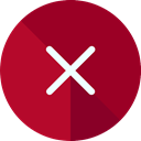 Close, cancel, Error, cross, forbidden, ui, prohibition, signs DarkRed icon