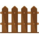 garden, yard, fence, Tools And Utensils, Limits, Furniture And Household SaddleBrown icon