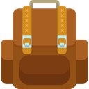 travel, Backpack, luggage, baggage, Bags SaddleBrown icon