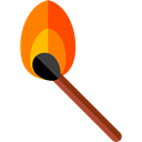 Flame, Burning, match, matches, Tools And Utensils, Energy, miscellaneous, fire, travel Black icon