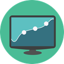 statistics, Bar Graph, Data Analytics, Seo And Web, magnifying glass, Business, Analytics CadetBlue icon