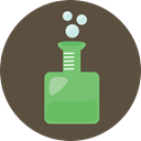 science, education, Chemistry, flask, chemical, Test Tube, Flasks DarkOliveGreen icon