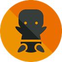 baby, childhood, Motherhood, Kid And Baby DarkOrange icon