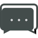 Multimedia, Chat, Communication, speech bubble, Conversation, Communications DarkSlateGray icon