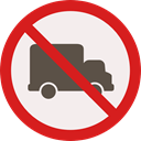 forbidden, transportation, truck, prohibition, Not Allowed, Signaling Linen icon