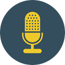 sound, Microphone, radio, technology, electronics, vintage, Voice Recording DarkSlateGray icon
