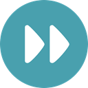Arrows, Fast forward, Orientation, interface, Direction, Multimedia Option, Music And Multimedia CadetBlue icon