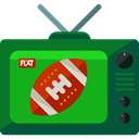 Game, Tv, television, match, sports, American football, Communications, Sports And Competition ForestGreen icon
