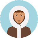 user, woman, Avatar, Eskimo, traditional, Culture, Cultures LightBlue icon