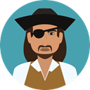user, Avatar, pirate, traditional, Culture, Cultures CadetBlue icon