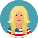 traditional, Culture, Cultures, user, woman, american, Avatar CadetBlue icon