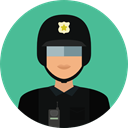 security, police, user, Avatar, job, profession, Occupation CadetBlue icon
