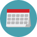 Calendar, time, date, Schedule, interface, Administration, Organization, Calendars, Time And Date CadetBlue icon