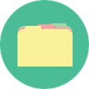 Files And Folders, storage, file storage, Data Storage, Office Material, Folder, interface CadetBlue icon