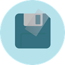 Multimedia, save, Floppy disk, interface, technology, electronics, Diskette, Save File, Flash Disk PowderBlue icon