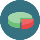 Business, Stats, statistics, marketing, Pie chart, finances, graphical, Files And Folders SeaGreen icon