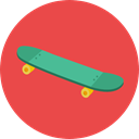 Adventure, skate, Multisports, sport, wheels, transportation, sports, Skateboard Tomato icon