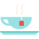 food, infusion, hot drink, kitchenware, Coffee Shop, Tea Cup Black icon