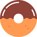 food, sugar, Dessert, sweet, doughnut SandyBrown icon
