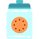 Jar, food, Dessert, cookies, sweet, Bakery LightCyan icon