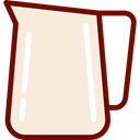 Jar, milk, kitchen, utensil, kitchenware, Tools And Utensils AntiqueWhite icon