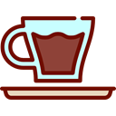 Coffee, food, Espresso, coffee cup, hot drink, Coffee Shop Maroon icon