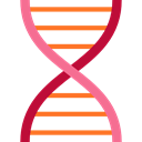 science, Dna Structure, Genetical, education, Biology, Deoxyribonucleic Acid Black icon