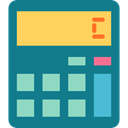 calculator, technology, maths, Calculating, Technological Teal icon