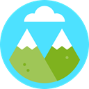 nature, mountain, rural, Peaks, Geology Turquoise icon