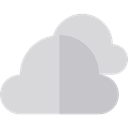 Cloud, weather, Cloudy, sky, meteorology Gainsboro icon