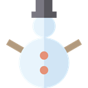 christmas, winter, snowman, xmas Black icon