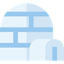 Igloo, north pole, Cultures, Construction, buildings, Eskimo AliceBlue icon