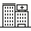 hospital, buildings, Health Care, Medical Assistance, Health Clinic, Architecture And City Black icon