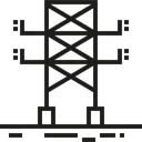 electricity, electrical, Electric Tower, technology, invention, Towers, Architecture And City Black icon