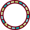 gaming, Circle, Toy, Fun, childhood, Hula Hoop Black icon