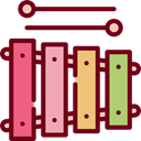 music, Orchestra, Music And Multimedia, childhood, Xylophone, musical instrument, Percussion Instrument Maroon icon