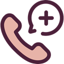 telephone, phone receiver, phone call, Emergency Call, Healthcare And Medical DarkSlateGray icon