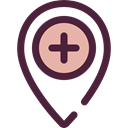 pin, placeholder, signs, map pointer, Maps And Flags, Map Location, Map Point, Maps And Location, Healthcare And Medical DarkSlateGray icon