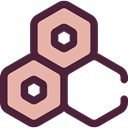 Biology, Hexagon, Healthcare And Medical, medical, education, Cells DarkSlateGray icon
