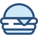 food, Fast food, junk food, sandwich, Burger, hamburger, Food And Restaurant DarkSlateBlue icon