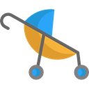 transport, Toy, doll, childhood, Motherhood, Baby Stroller, Kid And Baby Black icon